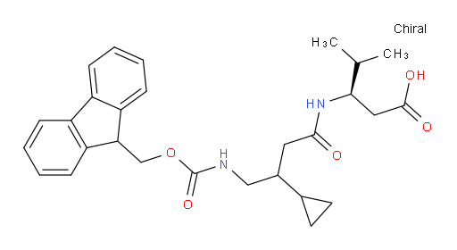 (3R)-3-[3-cyclopropyl-4-({[(9H-fluoren-9-yl)methoxy]carbonyl}amino)butanamido]-4-methylpentanoic acid