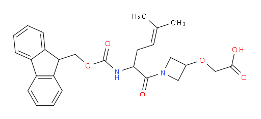 2-({1-[2-({[(9H-fluoren-9-yl)methoxy]carbonyl}amino)-5-methylhex-4-enoyl]azetidin-3-yl}oxy)acetic acid