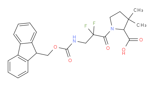 1-[3-({[(9H-fluoren-9-yl)methoxy]carbonyl}amino)-2,2-difluoropropanoyl]-3,3-dimethylpyrrolidine-2-carboxylic acid