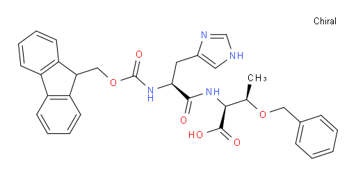 (2S,3R)-3-(benzyloxy)-2-[(2S)-2-({[(9H-fluoren-9-yl)methoxy]carbonyl}amino)-3-(1H-imidazol-4-yl)propanamido]butanoic acid