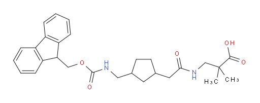 3-(2-{3-[({[(9H-fluoren-9-yl)methoxy]carbonyl}amino)methyl]cyclopentyl}acetamido)-2,2-dimethylpropanoic acid