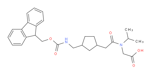 2-(2-{3-[({[(9H-fluoren-9-yl)methoxy]carbonyl}amino)methyl]cyclopentyl}-N-(propan-2-yl)acetamido)acetic acid