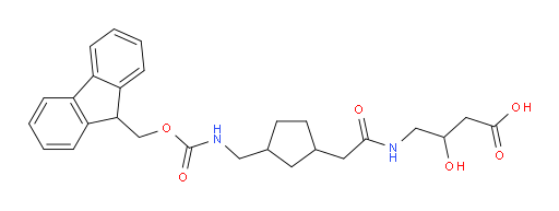 4-(2-{3-[({[(9H-fluoren-9-yl)methoxy]carbonyl}amino)methyl]cyclopentyl}acetamido)-3-hydroxybutanoic acid