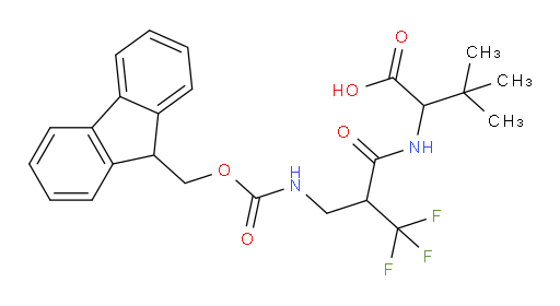 2-{2-[({[(9H-fluoren-9-yl)methoxy]carbonyl}amino)methyl]-3,3,3-trifluoropropanamido}-3,3-dimethylbutanoic acid