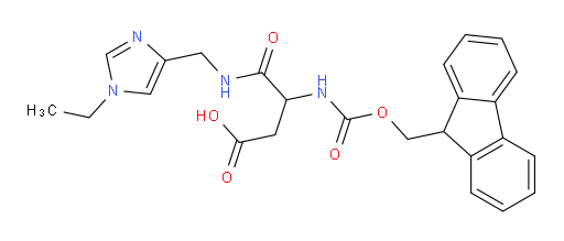 3-{[(1-ethyl-1H-imidazol-4-yl)methyl]carbamoyl}-3-({[(9H-fluoren-9-yl)methoxy]carbonyl}amino)propanoic acid