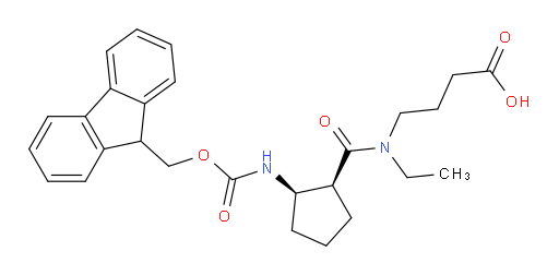 rac-4-{N-ethyl-1-[(1R,2S)-2-({[(9H-fluoren-9-yl)methoxy]carbonyl}amino)cyclopentyl]formamido}butanoic acid