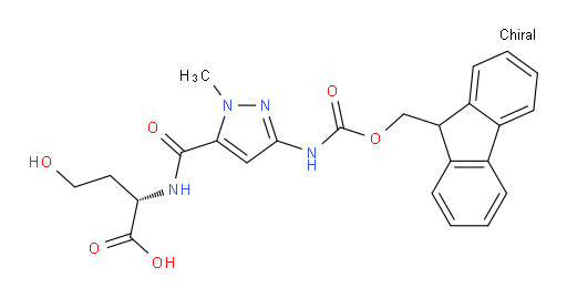 (2S)-2-{[3-({[(9H-fluoren-9-yl)methoxy]carbonyl}amino)-1-methyl-1H-pyrazol-5-yl]formamido}-4-hydroxybutanoic acid