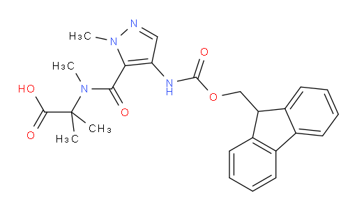 2-{1-[4-({[(9H-fluoren-9-yl)methoxy]carbonyl}amino)-1-methyl-1H-pyrazol-5-yl]-N-methylformamido}-2-methylpropanoic acid