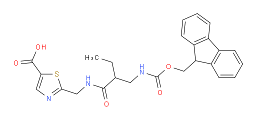 2-({2-[({[(9H-fluoren-9-yl)methoxy]carbonyl}amino)methyl]butanamido}methyl)-1,3-thiazole-5-carboxylic acid