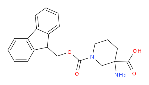 3-amino-1-{[(9H-fluoren-9-yl)methoxy]carbonyl}piperidine-3-carboxylic acid