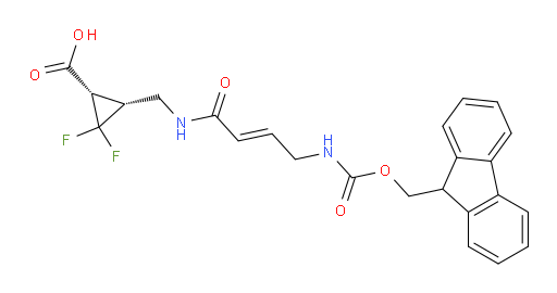 rac-(1R,3S)-3-{[4-({[(9H-fluoren-9-yl)methoxy]carbonyl}amino)but-2-enamido]methyl}-2,2-difluorocyclopropane-1-carboxylic acid