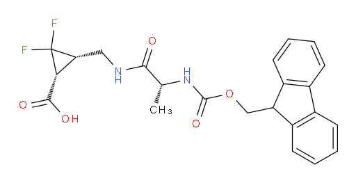 (1RS,3SR)-3-{[(2R)-2-({[(9H-fluoren-9-yl)methoxy]carbonyl}amino)propanamido]methyl}-2,2-difluorocyclopropane-1-carboxylic acid