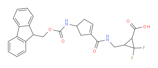 3-({[4-({[(9H-fluoren-9-yl)methoxy]carbonyl}amino)cyclopent-1-en-1-yl]formamido}methyl)-2,2-difluorocyclopropane-1-carboxylic acid