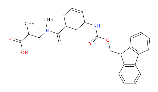 3-{1-[5-({[(9H-fluoren-9-yl)methoxy]carbonyl}amino)cyclohex-3-en-1-yl]-N-methylformamido}-2-methylpropanoic acid