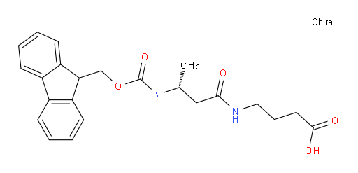 4-[(3R)-3-({[(9H-fluoren-9-yl)methoxy]carbonyl}amino)butanamido]butanoic acid