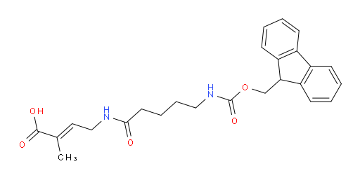 4-[5-({[(9H-fluoren-9-yl)methoxy]carbonyl}amino)pentanamido]-2-methylbut-2-enoic acid