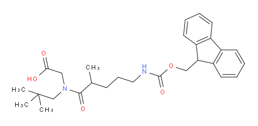 2-[N-(2,2-dimethylpropyl)-5-({[(9H-fluoren-9-yl)methoxy]carbonyl}amino)-2-methylpentanamido]acetic acid