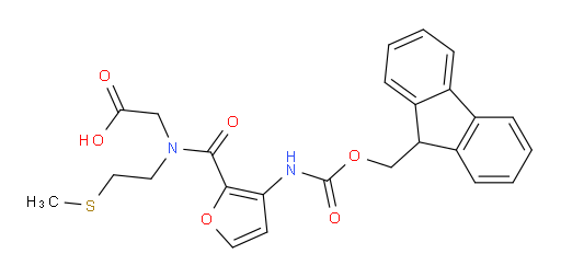 2-{1-[3-({[(9H-fluoren-9-yl)methoxy]carbonyl}amino)furan-2-yl]-N-[2-(methylsulfanyl)ethyl]formamido}acetic acid