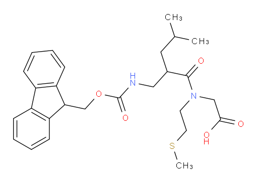 2-{2-[({[(9H-fluoren-9-yl)methoxy]carbonyl}amino)methyl]-4-methyl-N-[2-(methylsulfanyl)ethyl]pentanamido}acetic acid