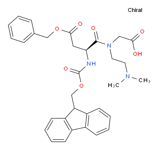 2-[(2S)-3-(benzyl carboxy)-N-[2-(dimethylamino)ethyl]-2-({[(9H-fluoren-9-yl)methoxy]carbonyl}amino)propanamido]acetic acid