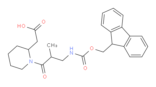 2-{1-[3-({[(9H-fluoren-9-yl)methoxy]carbonyl}amino)-2-methylpropanoyl]piperidin-2-yl}acetic acid