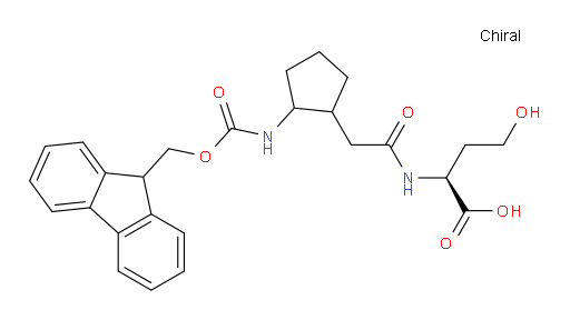 (2S)-2-{2-[2-({[(9H-fluoren-9-yl)methoxy]carbonyl}amino)cyclopentyl]acetamido}-4-hydroxybutanoic acid