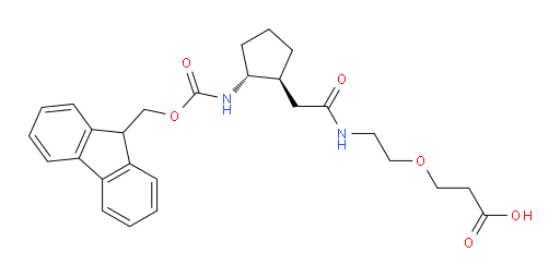 rac-3-(2-{2-[(1R,2S)-2-({[(9H-fluoren-9-yl)methoxy]carbonyl}amino)cyclopentyl]acetamido}ethoxy)propanoic acid