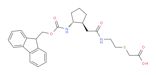 rac-2-[(2-{2-[(1R,2S)-2-({[(9H-fluoren-9-yl)methoxy]carbonyl}amino)cyclopentyl]acetamido}ethyl)sulfanyl]acetic acid