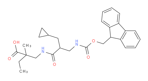 2-{[2-(cyclopropylmethyl)-3-({[(9H-fluoren-9-yl)methoxy]carbonyl}amino)propanamido]methyl}-2-methylbutanoic acid