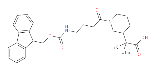 2-{1-[4-({[(9H-fluoren-9-yl)methoxy]carbonyl}amino)butanoyl]piperidin-3-yl}-2-methylpropanoic acid