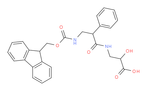 3-[3-({[(9H-fluoren-9-yl)methoxy]carbonyl}amino)-2-phenylpropanamido]-2-hydroxypropanoic acid