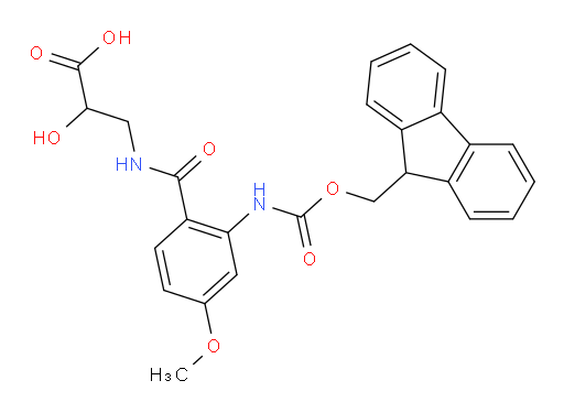3-{[2-({[(9H-fluoren-9-yl)methoxy]carbonyl}amino)-4-methoxyphenyl]formamido}-2-hydroxypropanoic acid