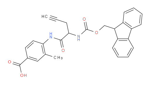 4-[2-({[(9H-fluoren-9-yl)methoxy]carbonyl}amino)pent-4-ynamido]-3-methylbenzoic acid