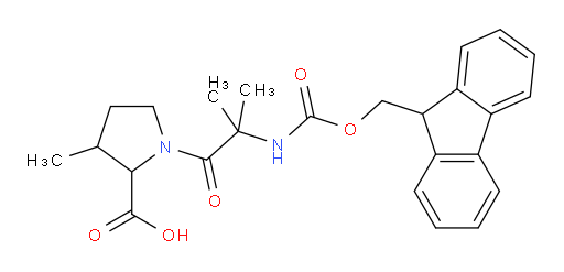1-[2-({[(9H-fluoren-9-yl)methoxy]carbonyl}amino)-2-methylpropanoyl]-3-methylpyrrolidine-2-carboxylic acid