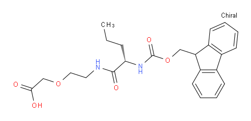 2-{2-[(2S)-2-({[(9H-fluoren-9-yl)methoxy]carbonyl}amino)pentanamido]ethoxy}acetic acid