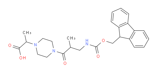 2-{4-[3-({[(9H-fluoren-9-yl)methoxy]carbonyl}amino)-2-methylpropanoyl]piperazin-1-yl}propanoic acid