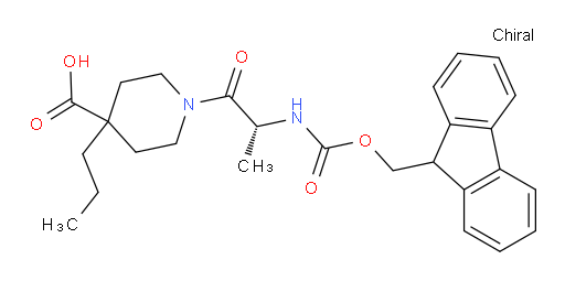 1-[(2R)-2-({[(9H-fluoren-9-yl)methoxy]carbonyl}amino)propanoyl]-4-propylpiperidine-4-carboxylic acid