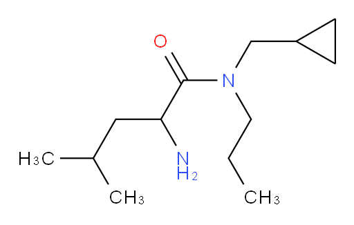 2-amino-N-(cyclopropylmethyl)-4-methyl-N-propylpentanamide