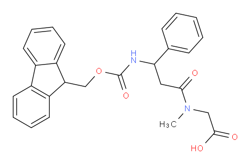 2-[3-({[(9H-fluoren-9-yl)methoxy]carbonyl}amino)-N-methyl-3-phenylpropanamido]acetic acid