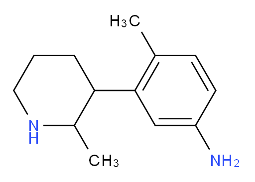 4-methyl-3-(2-methylpiperidin-3-yl)aniline