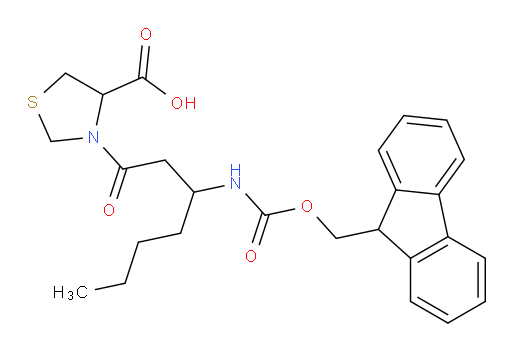 3-[3-({[(9H-fluoren-9-yl)methoxy]carbonyl}amino)heptanoyl]-1,3-thiazolidine-4-carboxylic acid