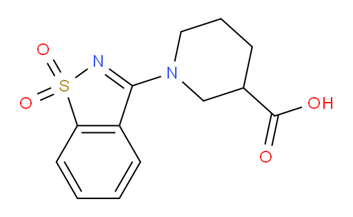1-(1,1-dioxo-1lambda6,2-benzothiazol-3-yl)piperidine-3-carboxylic acid