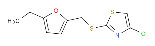 4-chloro-2-{[(5-ethylfuran-2-yl)methyl]sulfanyl}-1,3-thiazole