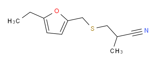 3-{[(5-ethylfuran-2-yl)methyl]sulfanyl}-2-methylpropanenitrile