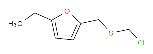 2-{[(chloromethyl)sulfanyl]methyl}-5-ethylfuran