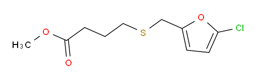 methyl 4-{[(5-chlorofuran-2-yl)methyl]sulfanyl}butanoate