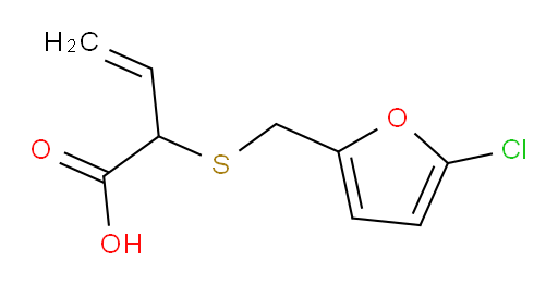 2-{[(5-chlorofuran-2-yl)methyl]sulfanyl}but-3-enoic acid