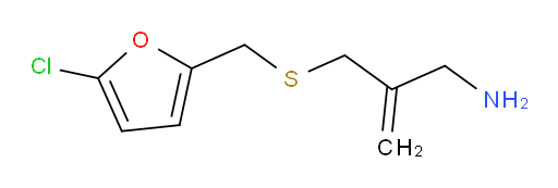 2-({[2-(aminomethyl)prop-2-en-1-yl]sulfanyl}methyl)-5-chlorofuran