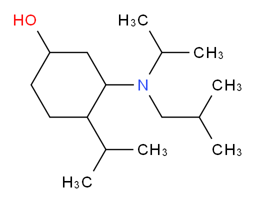 3-[(2-methylpropyl)(propan-2-yl)amino]-4-(propan-2-yl)cyclohexan-1-ol