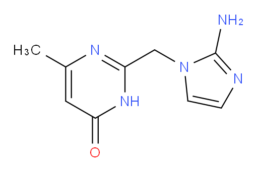 2-[(2-amino-1H-imidazol-1-yl)methyl]-6-methyl-3,4-dihydropyrimidin-4-one